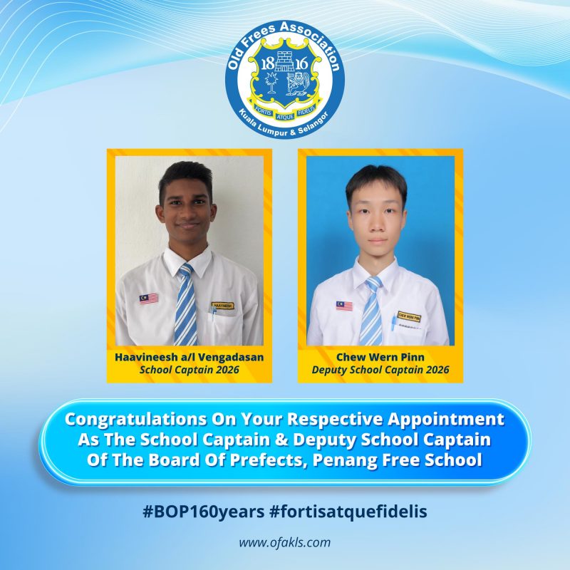 Congratulations School Captain Deputy School Captain